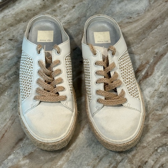 Women’s DOLCE VITA Lian Lace Up Slip On Sneakers- Size 8.5 - Picture 5 of 8